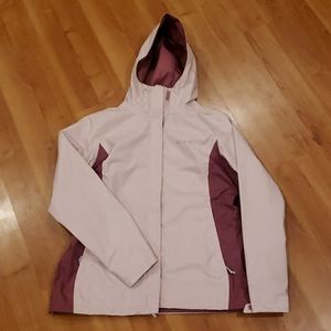 Pale Pink/Majenta Columbia Rain Coat